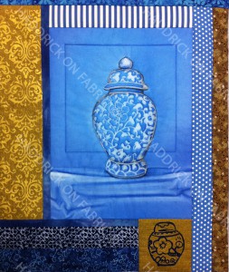 oriental jar blue